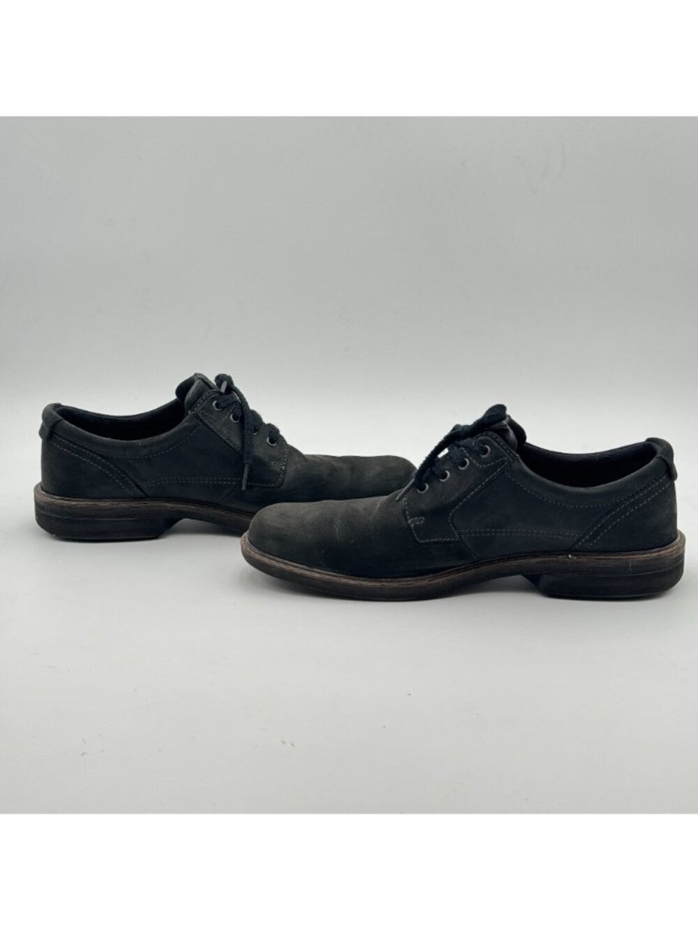 ECCO Mens EU 46 Turn GTX Waterproof Black Leather Oxford Shoes Low Top GoreTex - Picture 8 of 9